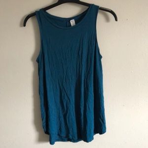 Teal Flowy luxe tank